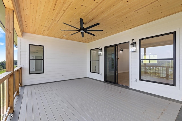 206 Eagle View Dr, Dandridge, TN 37725 - wooden deck with a ceiling fan