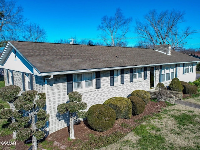 view of ranch-style home