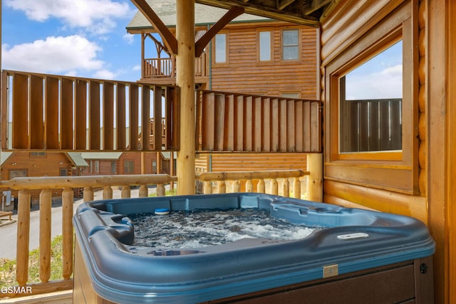2326 Top Of The World Dr, Sevierville, TN 37876 - deck with a hot tub