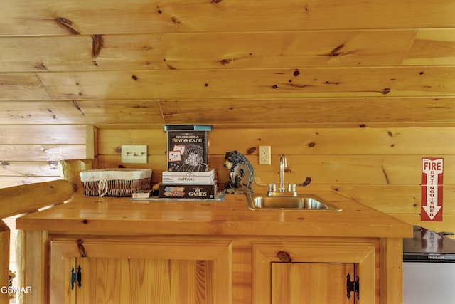 1926 Bird Hill Rd, Sevierville, TN 37876 - detailed view of a sink and wooden walls