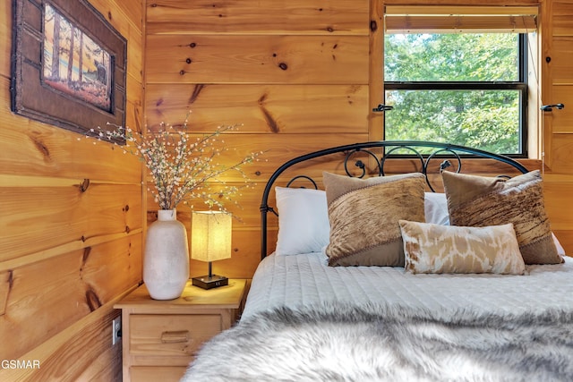 1926 Bird Hill Rd, Sevierville, TN 37876 - bedroom with wood walls