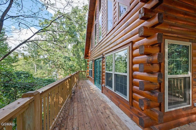 view of wooden terrace