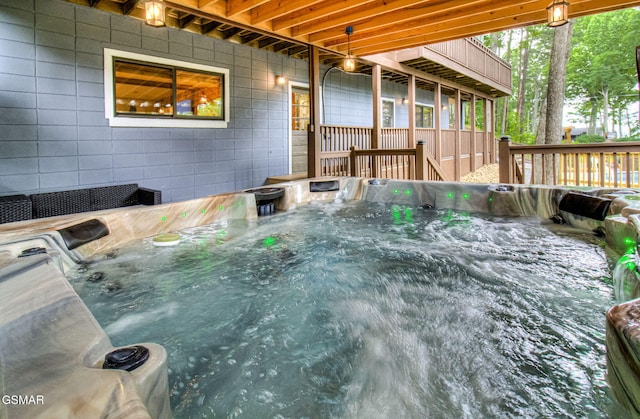 1125 Tanrac Trl, Gatlinburg, TN 37738 - exterior space with a hot tub