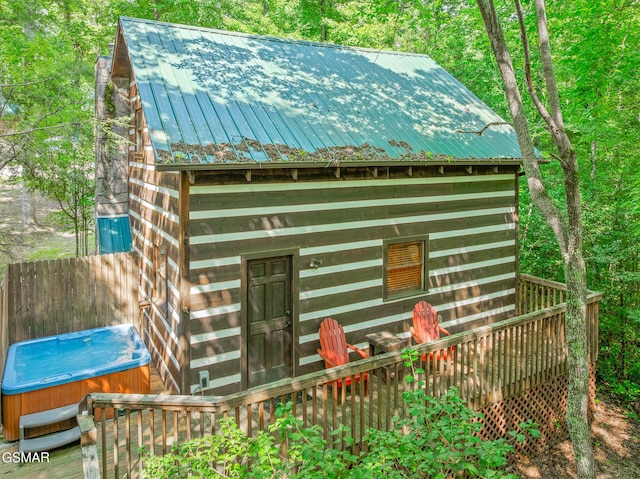 1918 Charles Lewis Way, Sevierville, TN 37876 - view of outbuilding with a hot tub