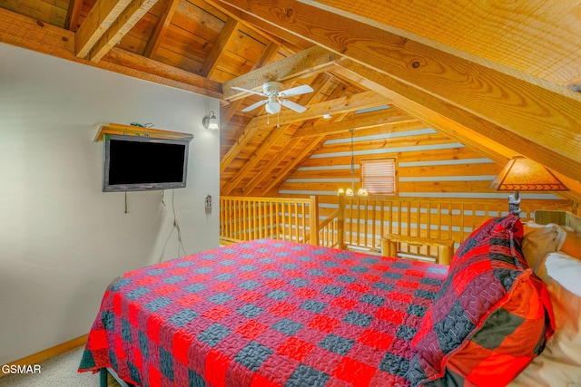 1918 Charles Lewis Way, Sevierville, TN 37876 - bedroom with wooden ceiling and carpet