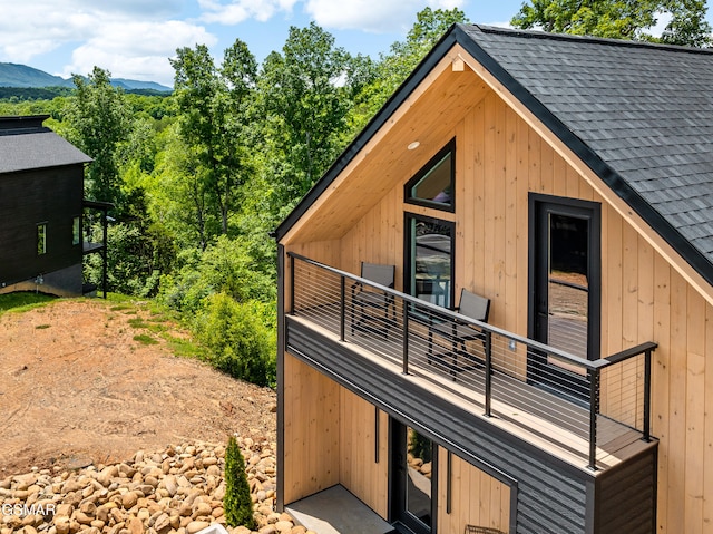 1163 Reedmont Way, Sevierville, TN 37876 - view of property exterior featuring a balcony and a shingled roof