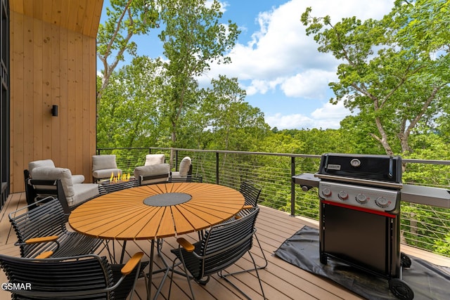 1163 Reedmont Way, Sevierville, TN 37876 - wooden deck featuring area for grilling