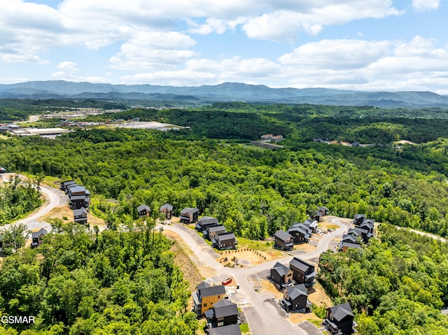 1163 Reedmont Way, Sevierville, TN 37876 - aerial view of a heavily wooded area and mountains