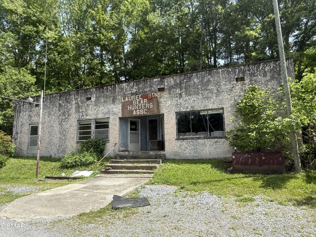 3380 Grassy Fork Rd, Hartford, TN 37753 - view of front facade featuring stucco siding