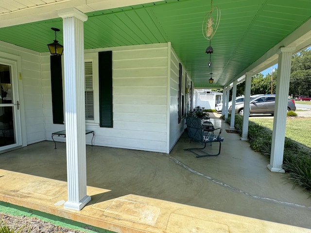 view of patio / terrace featuring a porch