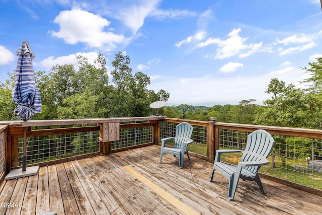 view of deck