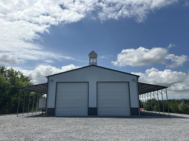 garage with a garage