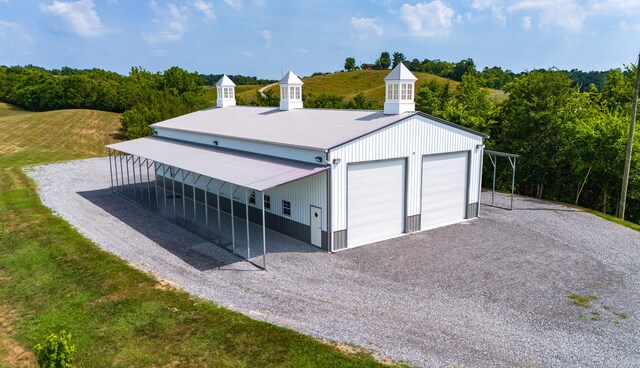 garage with a detached garage