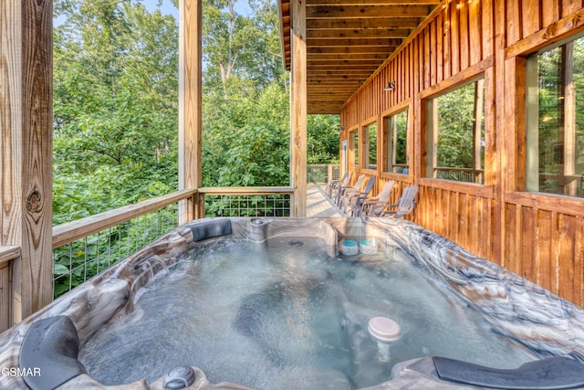 809 Pinecrest Way, Sevierville, TN 37862 - wooden deck featuring a hot tub