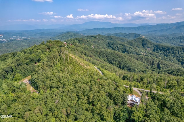 809 Pinecrest Way, Sevierville, TN 37862 - drone / aerial view of a forest and a mountainous background