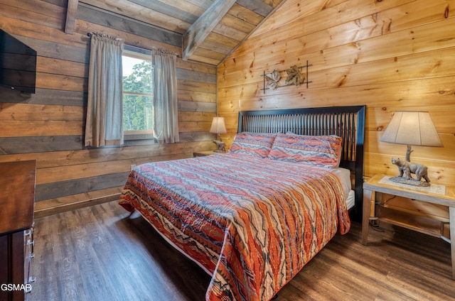 809 Pinecrest Way, Sevierville, TN 37862 - bedroom with wood walls, wood ceiling, and wood finished floors