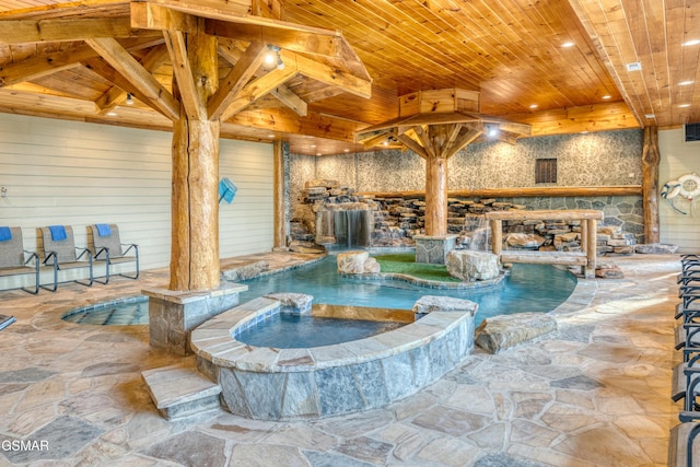 809 Pinecrest Way, Sevierville, TN 37862 - view of swimming pool with a patio and a pool with connected hot tub