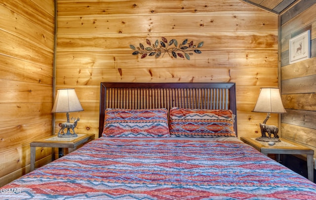 809 Pinecrest Way, Sevierville, TN 37862 - bedroom with wooden walls