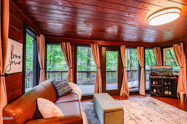 sunroom featuring a wealth of natural light