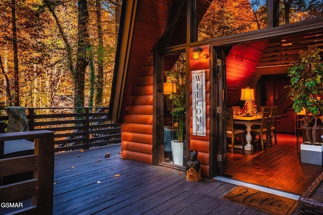 view of deck