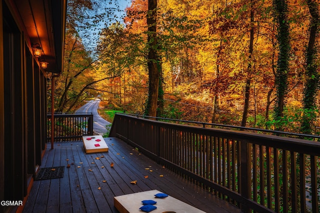 view of wooden terrace