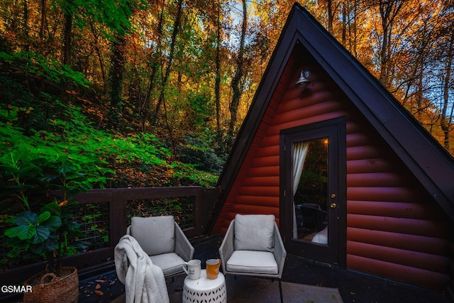 view of outbuilding