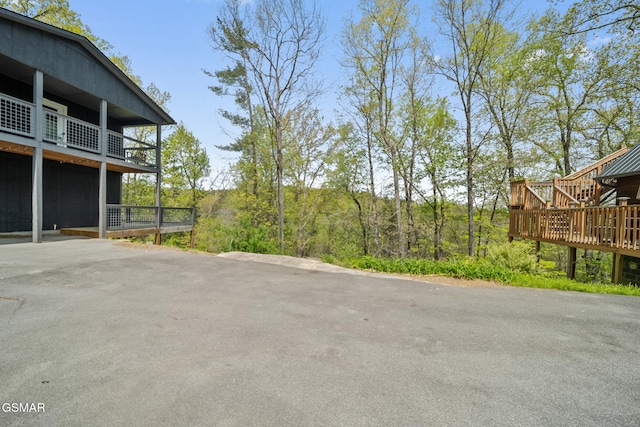 exterior space with a wooden deck