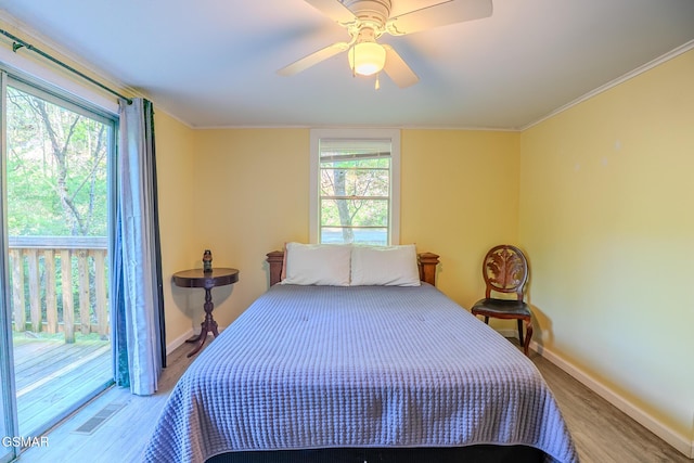 250 Cartertown Rd, Gatlinburg, TN 37738 - bedroom with visible vents, baseboards, light wood-style floors, and multiple windows