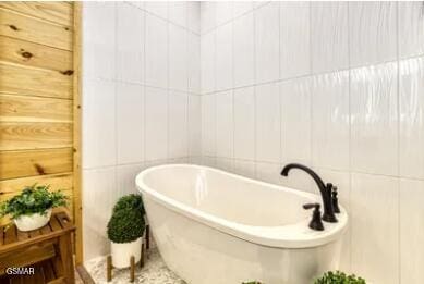 937 Pine Valley Way, Sevierville, TN 37862 - full bath with a freestanding bath and tile walls
