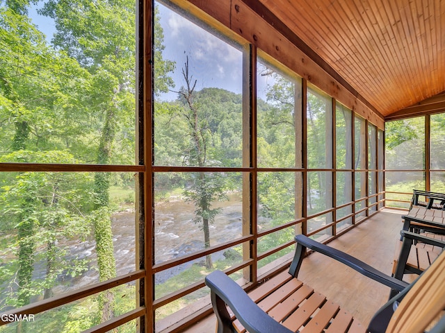 3541 Twin Pines Way, Sevierville, TN 37876 - sunroom with wood finished floors and lofted ceiling