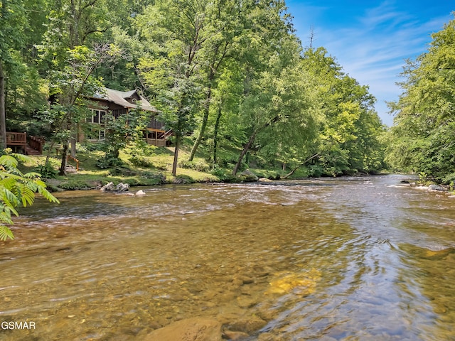 3541 Twin Pines Way, Sevierville, TN 37876 - water view featuring a forest