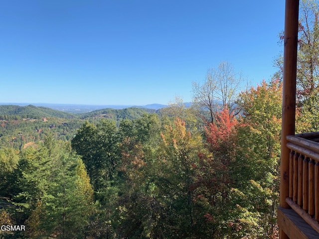 2422 Majestic View Way, Sevierville, TN 37862 - mountain view with a heavily wooded area