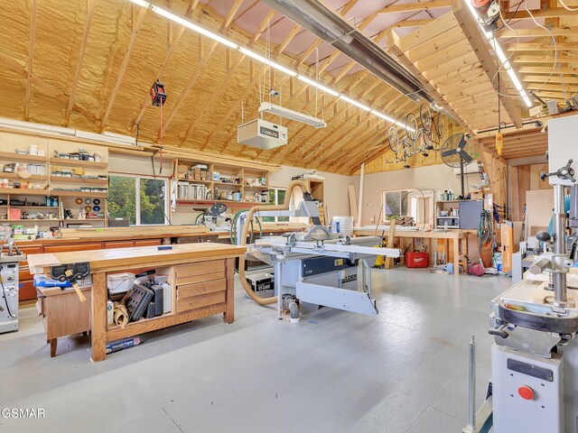 498 Proffitt Ridge Rd, Mooresburg, TN 37811 - garage featuring a workshop area