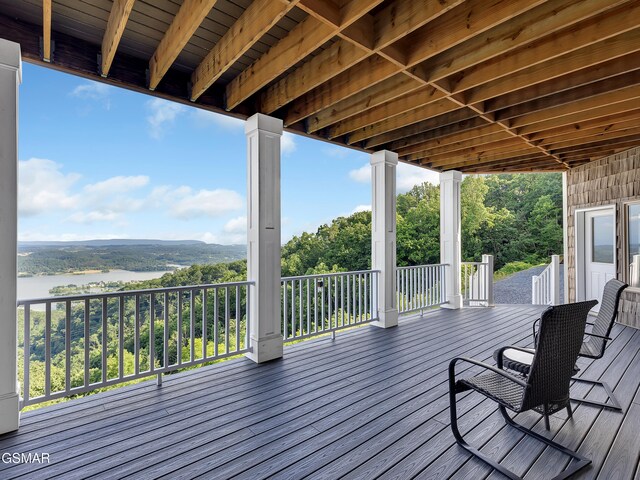 498 Proffitt Ridge Rd, Mooresburg, TN 37811 - deck with a water view