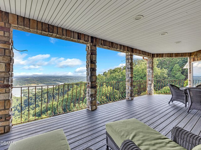 498 Proffitt Ridge Rd, Mooresburg, TN 37811 - view of wooden terrace