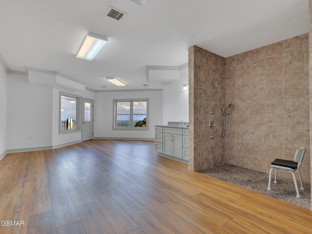 498 Proffitt Ridge Rd, Mooresburg, TN 37811 - unfurnished living room with light wood-type flooring and baseboards