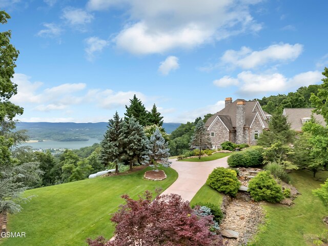 498 Proffitt Ridge Rd, Mooresburg, TN 37811 - view of property's community featuring a lawn and a water view