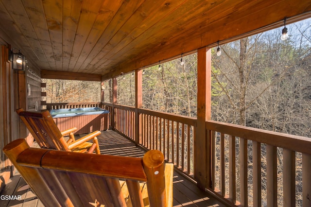 3214 Bear Country Way, Sevierville, TN 37876 - deck with a hot tub