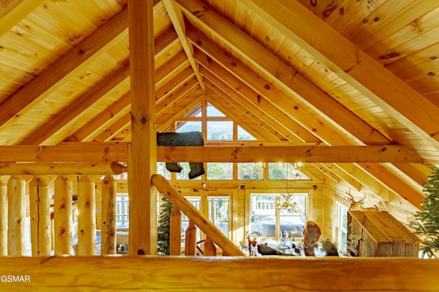 attic featuring a healthy amount of sunlight