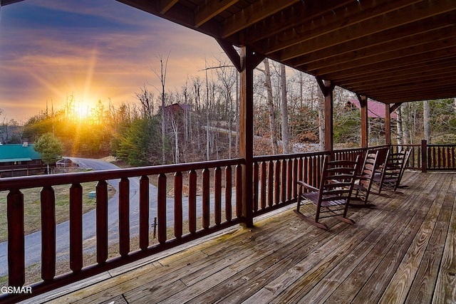 view of deck