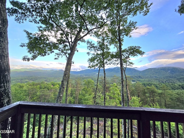 817 Christy Ln, Townsend, TN 37882 - view of mountain background featuring a heavily wooded area