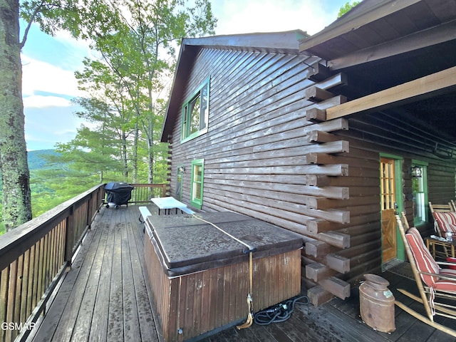 817 Christy Ln, Townsend, TN 37882 - deck with area for grilling