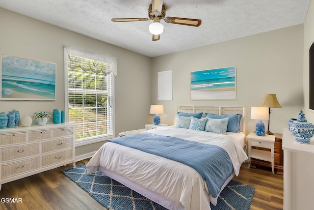 336 Perry Branch Way, Sevierville, TN 37876 - bedroom with multiple windows, wood finished floors, ceiling fan, and baseboards