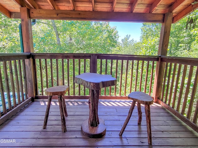 view of wooden terrace