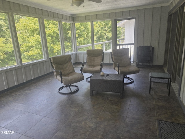 2257 Shinbone Rd, Sevierville, TN 37876 - sunroom / solarium with a ceiling fan