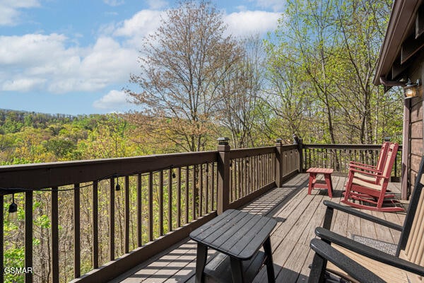 view of wooden terrace