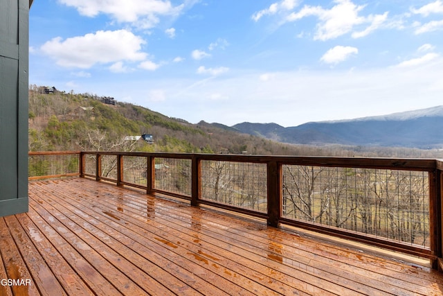 3540 Mountain Tyme Way, Sevierville, TN 37862 - wooden deck featuring a mountain view