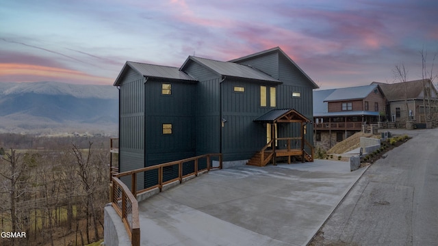 3540 Mountain Tyme Way, Sevierville, TN 37862 - view of front of house featuring metal roof and a mountain view