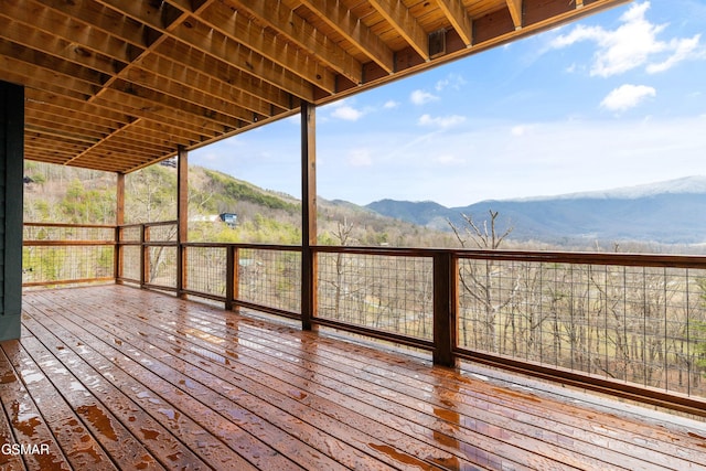 3540 Mountain Tyme Way, Sevierville, TN 37862 - wooden deck with a mountain view