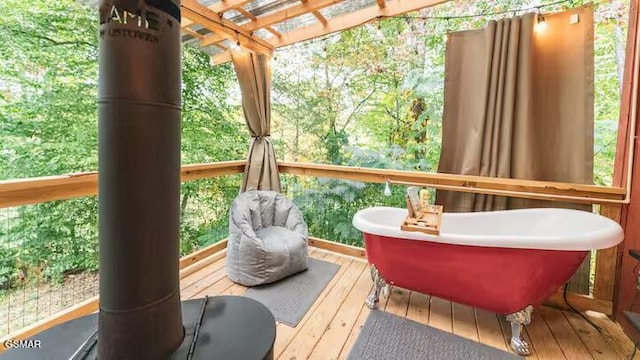 122 Quail Roost Dr, Cosby, TN 37722 - wooden deck featuring a pergola